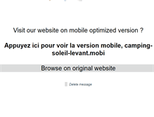 Tablet Screenshot of camping-soleil-levant.com